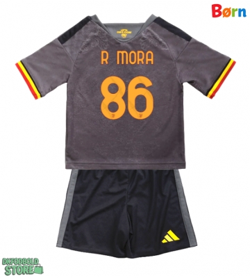 AS Roma Rodrigo Mora #86 Replika Babytøj Tredje sæt Børn 2026-27 Kortærmet (+ Korte bukser)